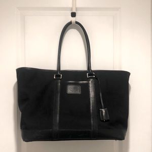 Black Coach Travel Tote